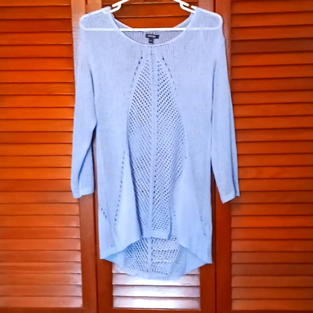Women's open knit sweater